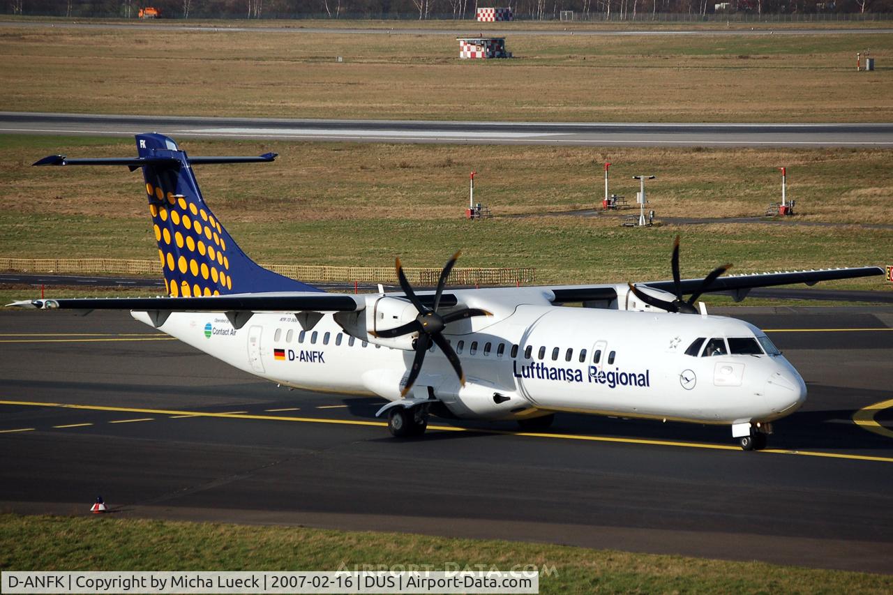 D-ANFK, 2001 ATR 72-212A C/N 666, Taxiing to the runway