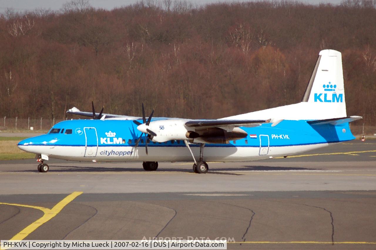 PH-KVK, 1991 Fokker 50 C/N 20219, Ready for take-off