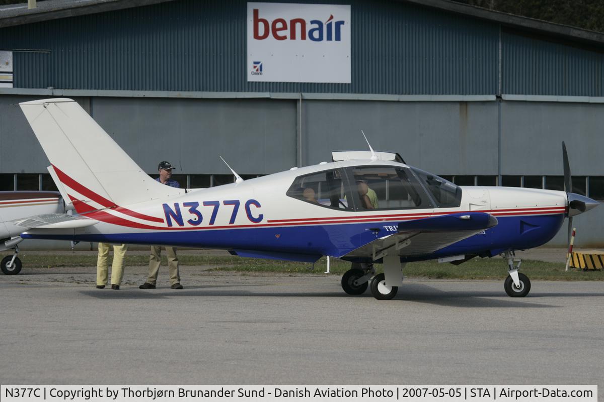 N377C, 2005 Socata TB-21 GT TC Trinidad C/N 2222, Fuel stop at small Danish airport