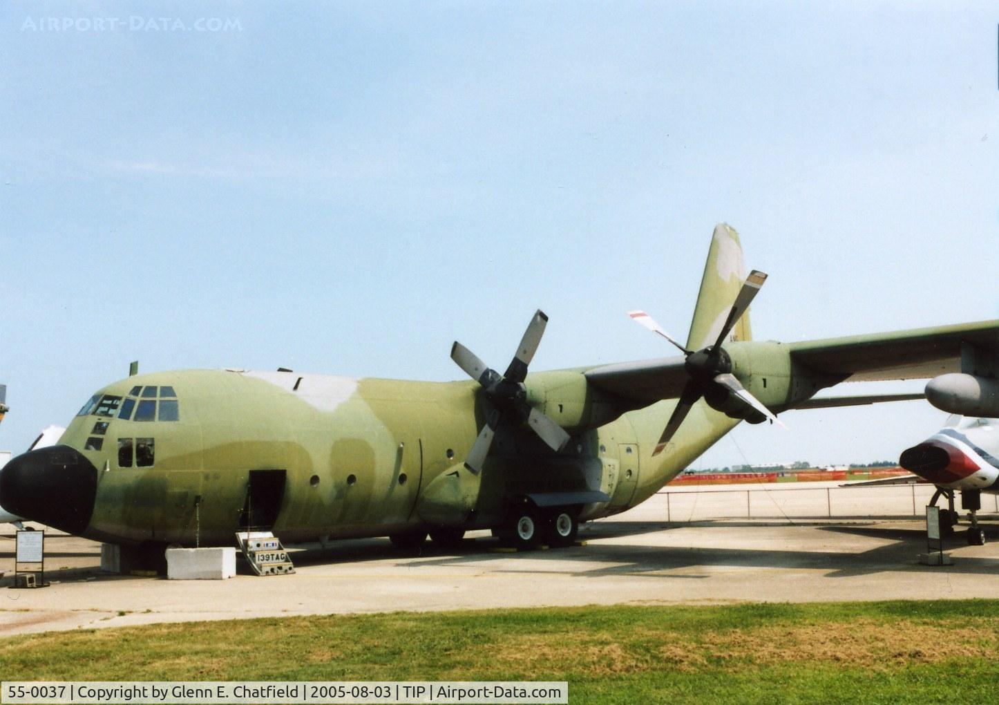 55-0037, 1955 Lockheed C-130A-LM Hercules C/N 182-3064, C-130A at the Octave Chanute Aviation Center