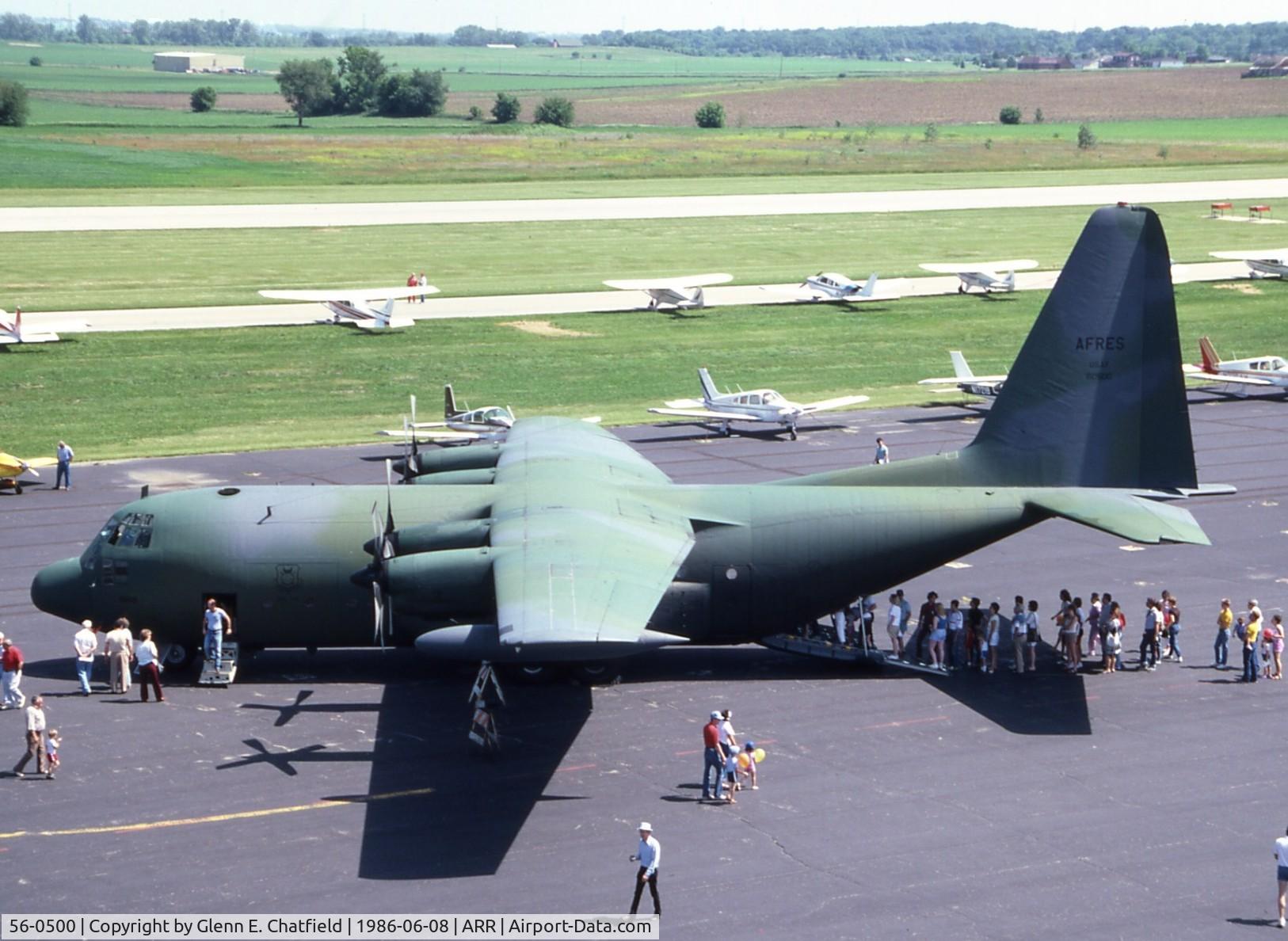 56-0500, 1956 Lockheed C-130A Hercules C/N 182-3108, C-130A 56-0500 from Illinois A.F. Reserve out of ORD
