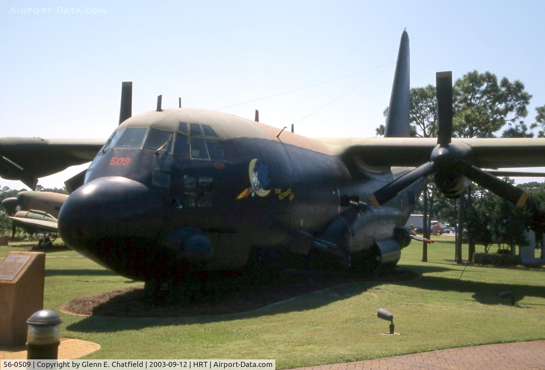 56-0509, 1956 Lockheed AC-130A Hercules C/N 182-3117, AC-130A at Hurlburt Field, FL