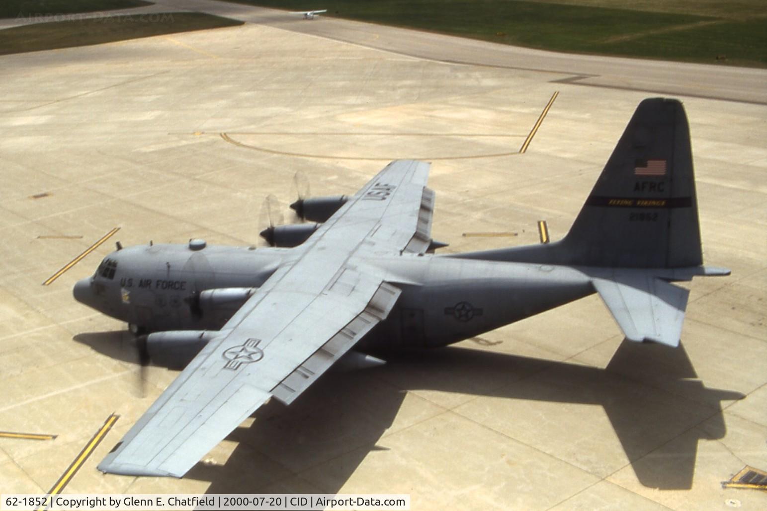 62-1852, 1962 Lockheed C-130E-LM Hercules C/N 382-3816, C-130E seen from the control tower