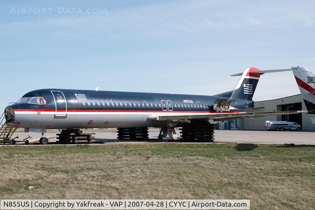 N855US, 1989 Fokker 100 (F-28-0100) C/N 11283, ex US Airways Fokker 100