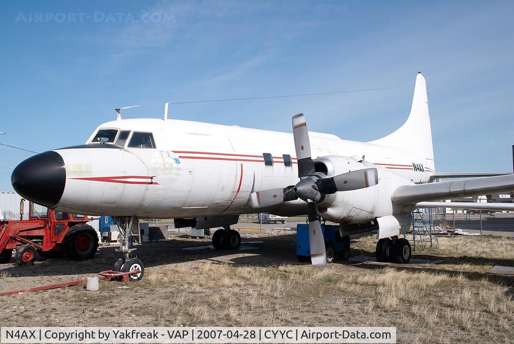N4AX, Canadair CC-109 Cosmopolitan (CL-66B/580) C/N 11151, stored Convair 580 ex Canadian AF