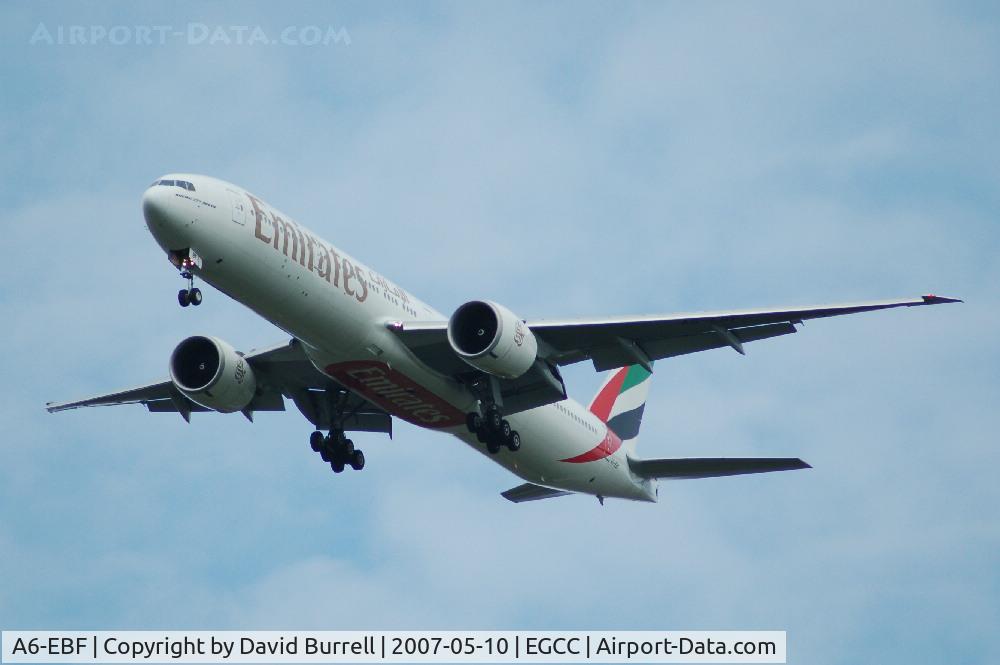 A6-EBF, 2005 Boeing 777-31H/ER C/N 32708, Emirates - Landing