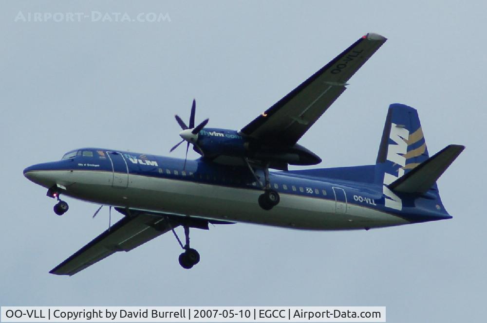 OO-VLL, 1989 Fokker 50 C/N 20144, VLM - Landing