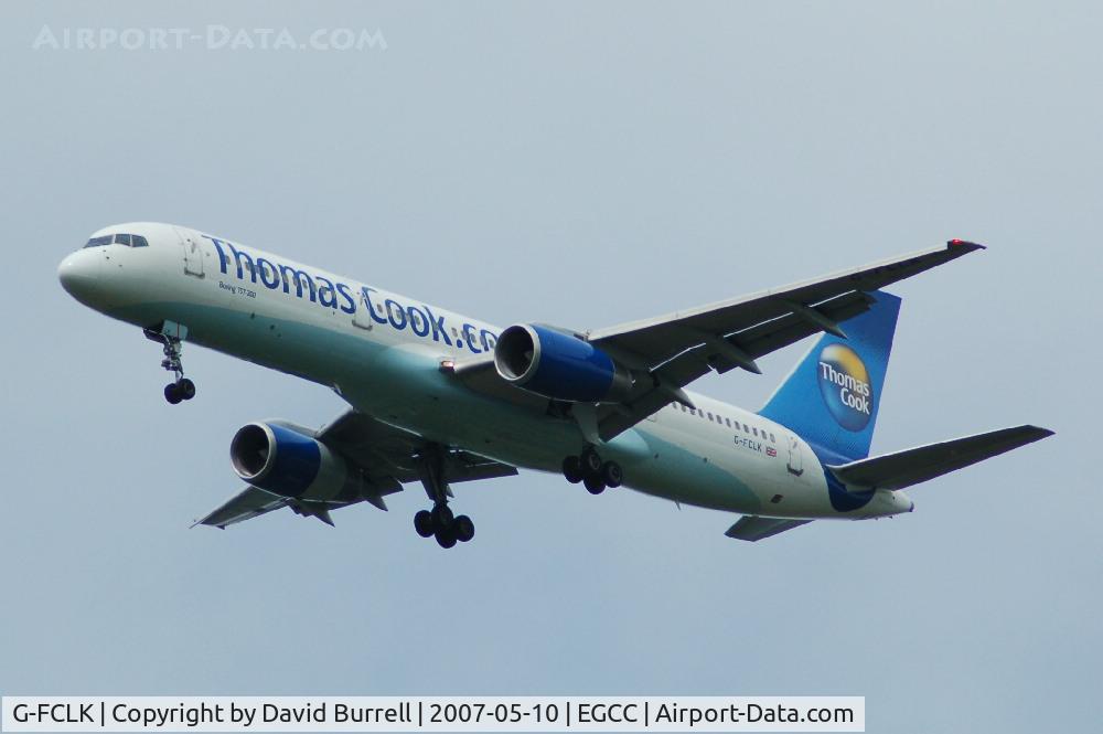 G-FCLK, 1993 Boeing 757-2Y0 C/N 26161, Thomas Cook - Landing