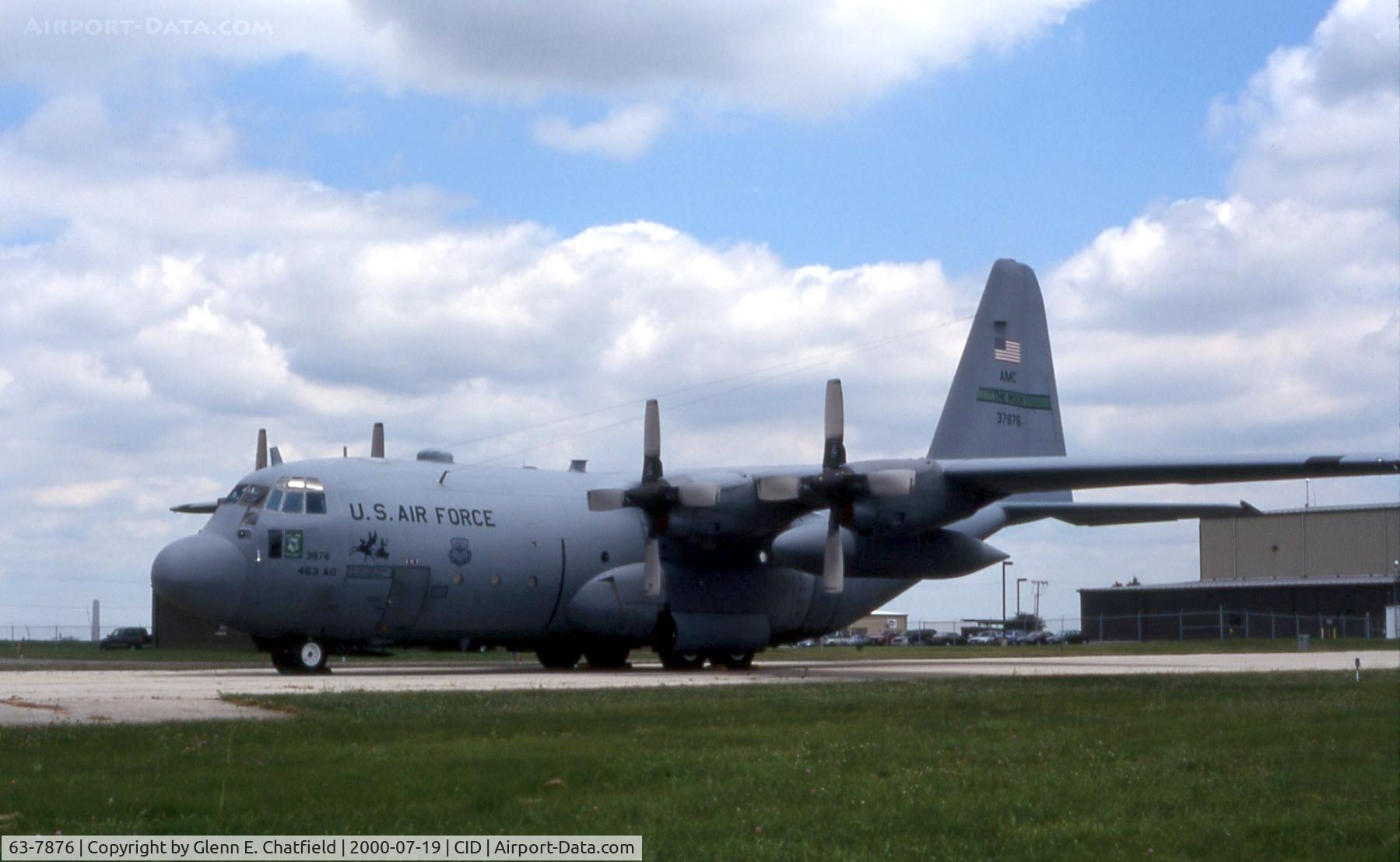 63-7876, 1963 Lockheed C-130E-LM Hercules C/N 382-3947, C-130E in town for presidential support