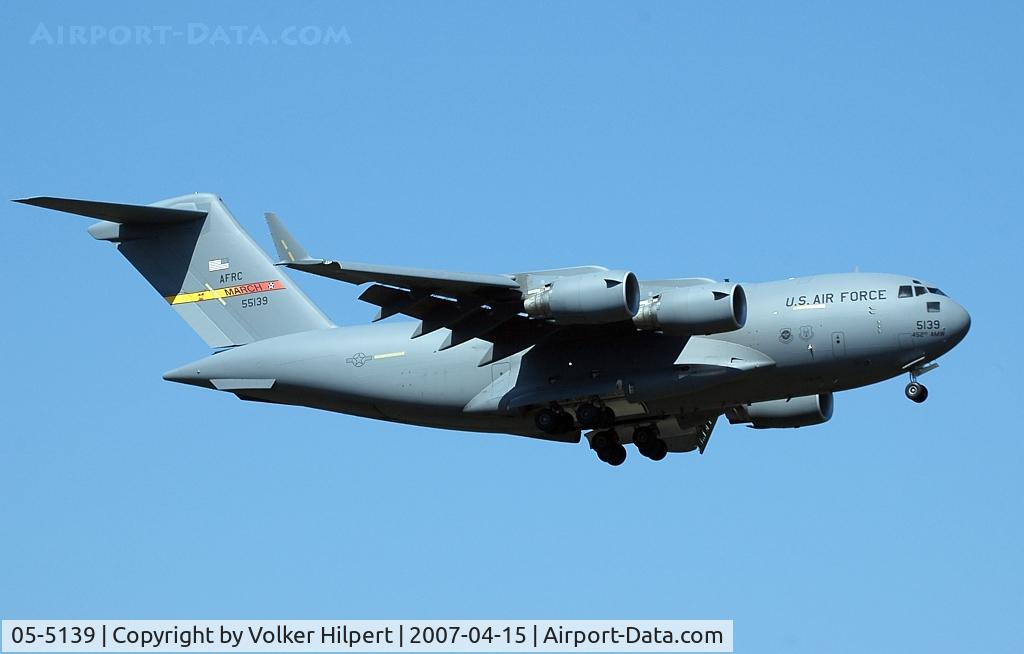 05-5139, Boeing C-17A Globemaster III C/N P-139, Boeing C-17A Globemaster III