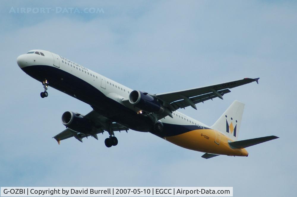 G-OZBI, 2007 Airbus A321-231 C/N 2234, Monarch - Landing