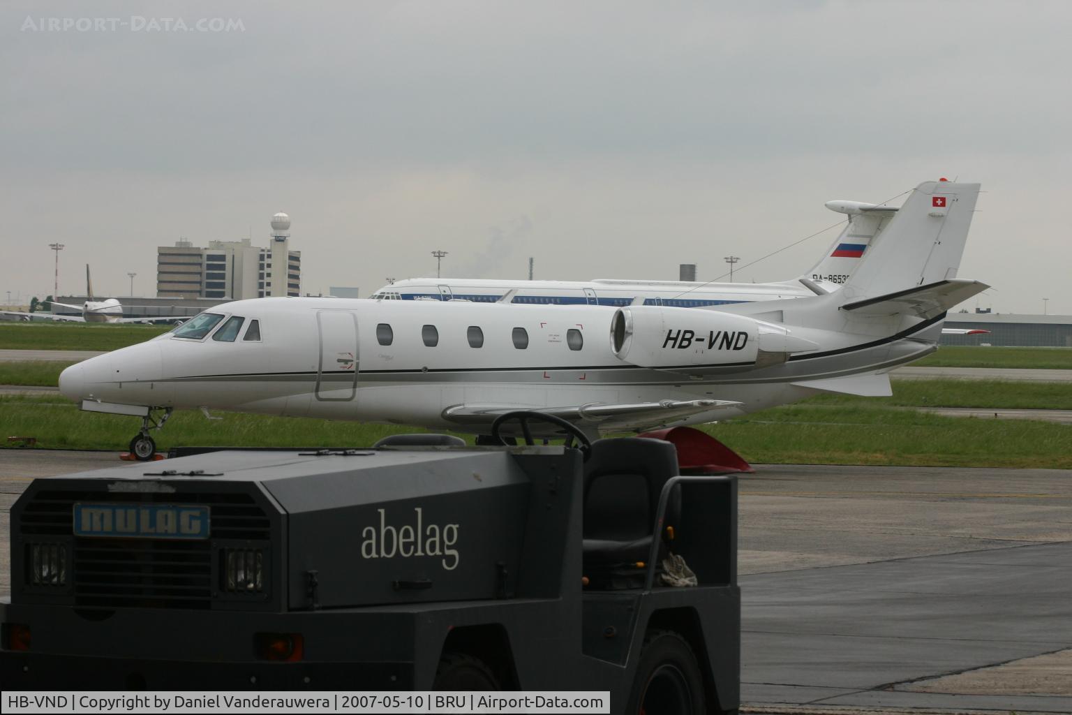 HB-VND, 2000 Cessna 560XL Citation Excel C/N 560-5106, on ABELAG apron