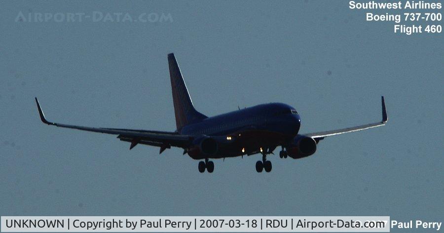 UNKNOWN, Boeing 737 C/N Unknown, Here she is, ready to drop in