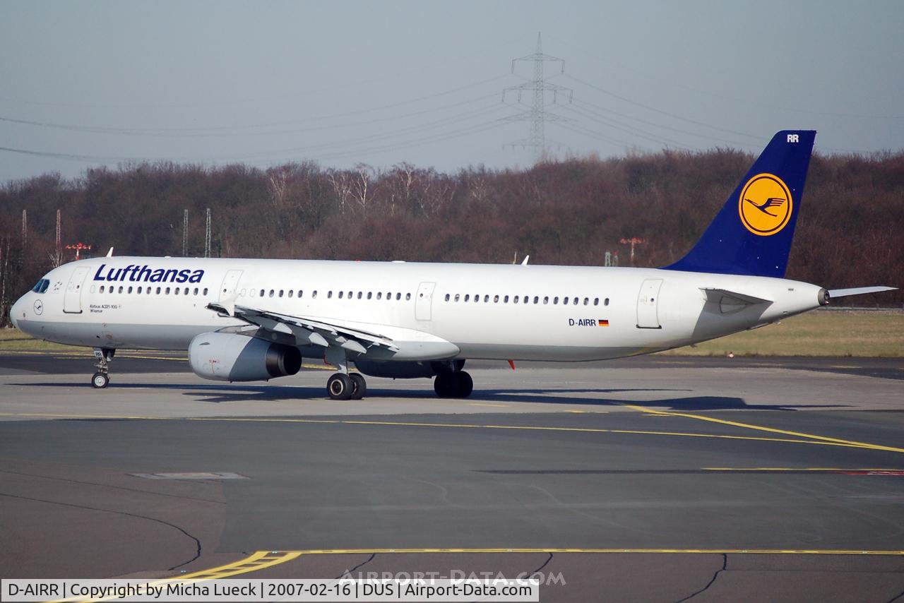 D-AIRR, 1995 Airbus A321-131 C/N 0567, Turning on the the runway for take off