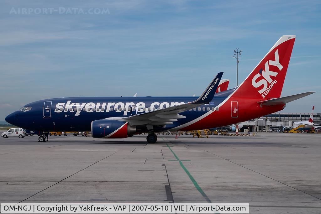 OM-NGJ, 2007 Boeing 737-76N C/N 34755, Sky Europe Boeing 737-700