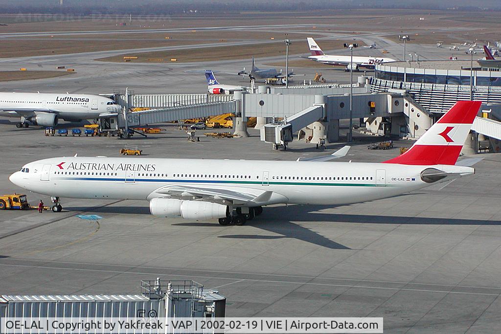 OE-LAL, 1999 Airbus A340-313 C/N 263, Austrian Airlines Airbus 340-300