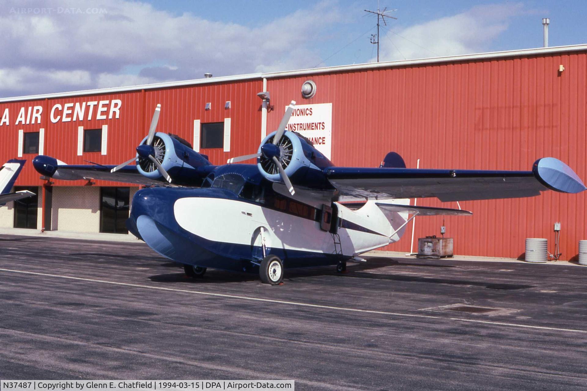 N37487, 1944 Grumman G-21A Goose C/N B-52, JRF-5 37799 at the JA Ramp.  Is now N42GL