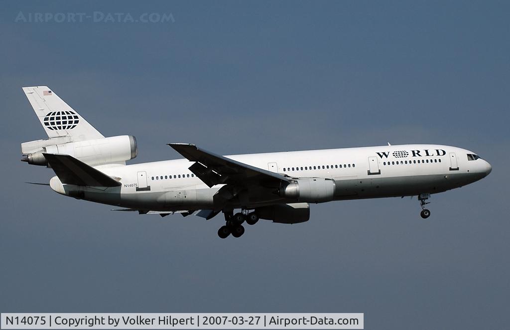 N14075, 1976 McDonnell Douglas DC-10-30 C/N 46922, McDonnell Douglas DC-10 on final at Ramstein, Germany