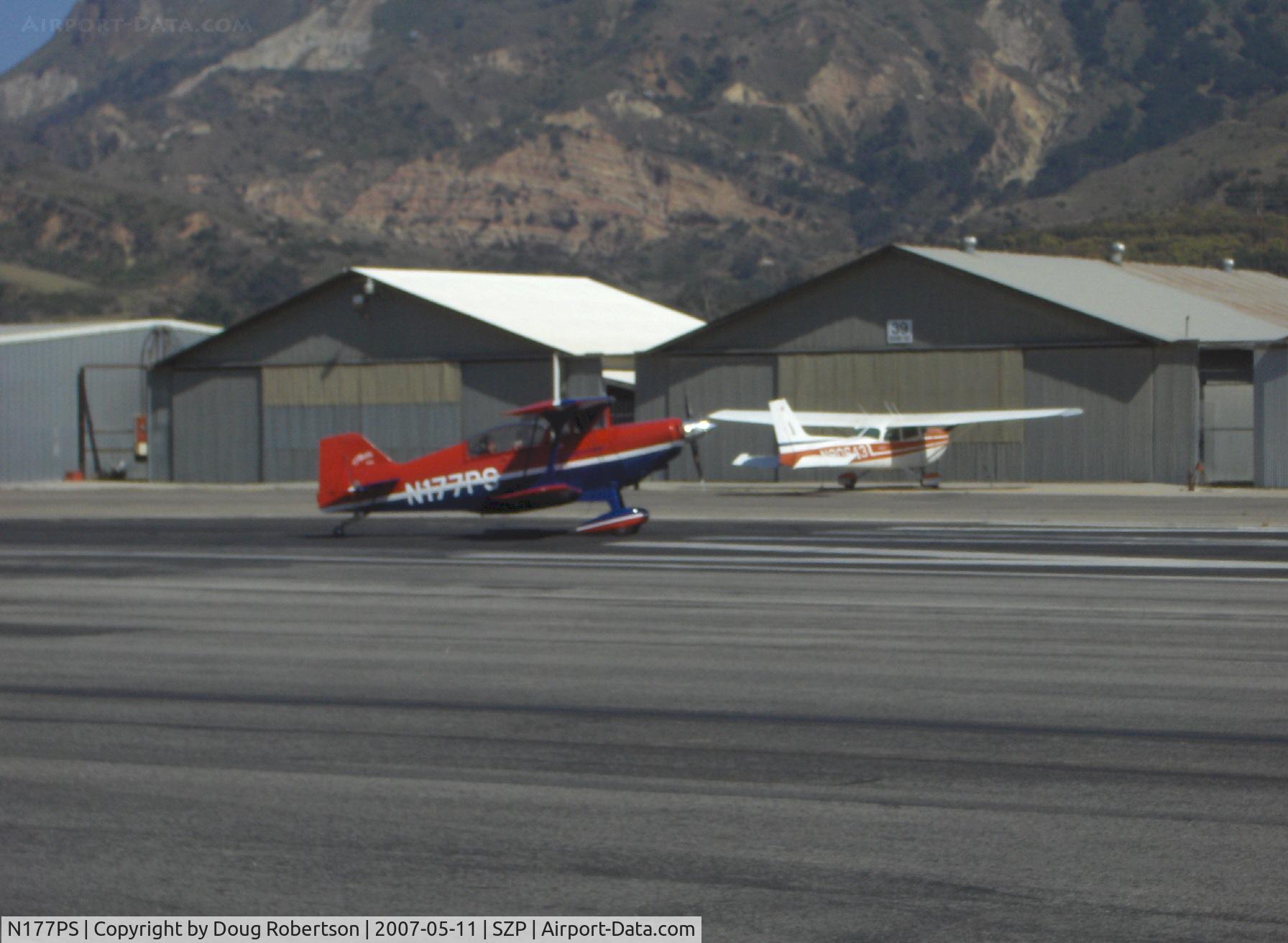 N177PS, 2000 Aviat Pitts S-2C Special C/N 6038, 2000 Aviat PITTS S-2C, Lycoming AEIO-540, takeoff roll Rwy 22