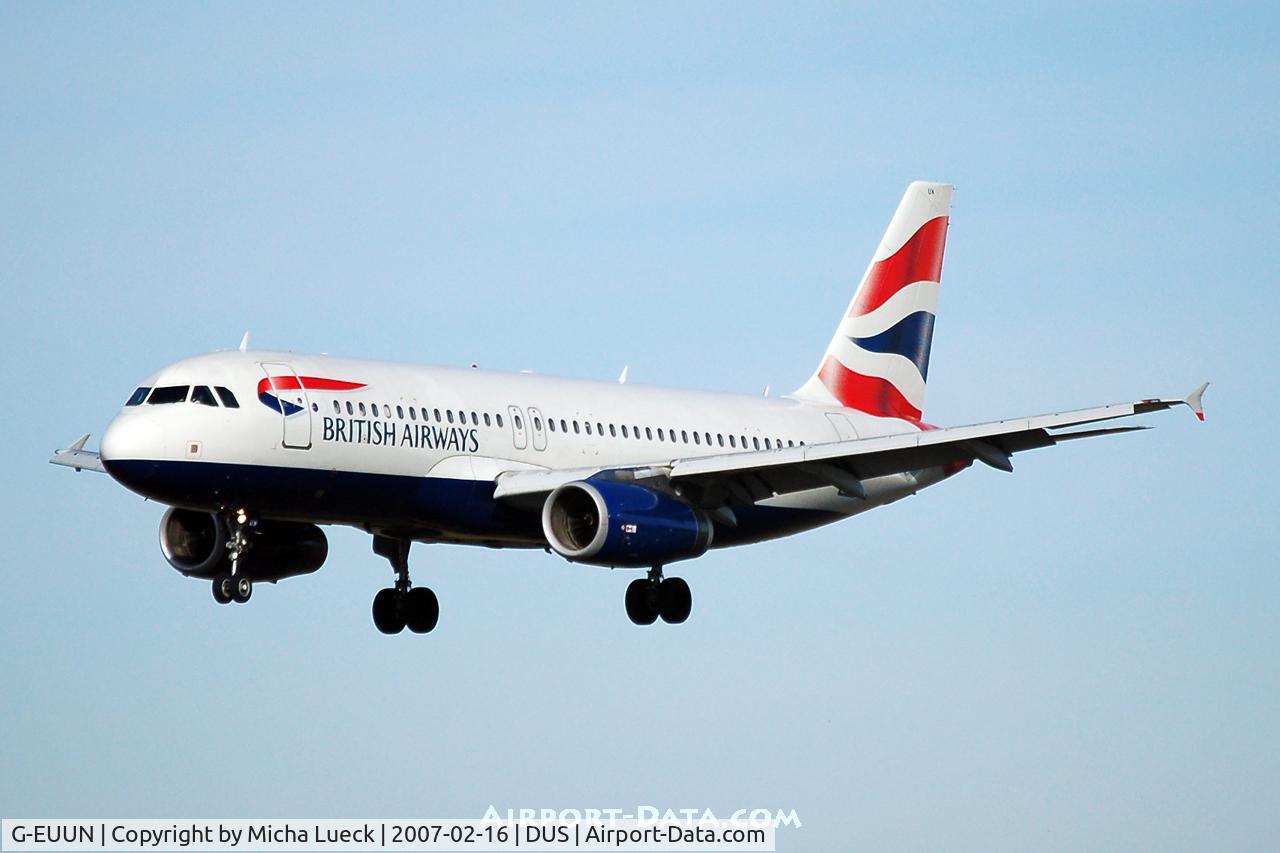G-EUUN, 2003 Airbus A320-232 C/N 1910, On finals