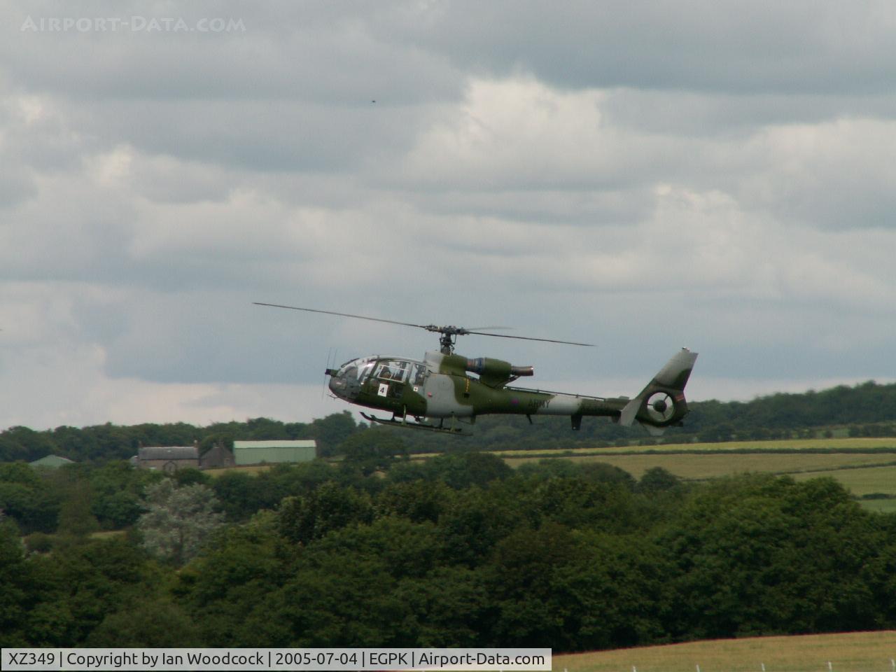 XZ349, 1978 Westland SA-341B Gazelle AH1 C/N 1720, Aerospatiale SA.341/Prestwick