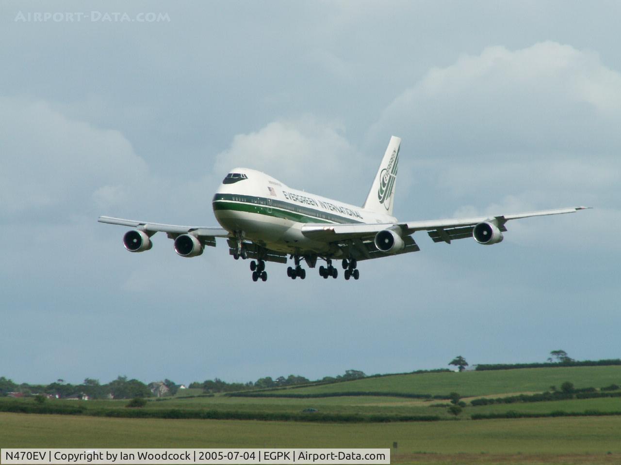 N470EV, 1974 Boeing 747-273C C/N 20653, B747 273C/Evergreen/Prestwick