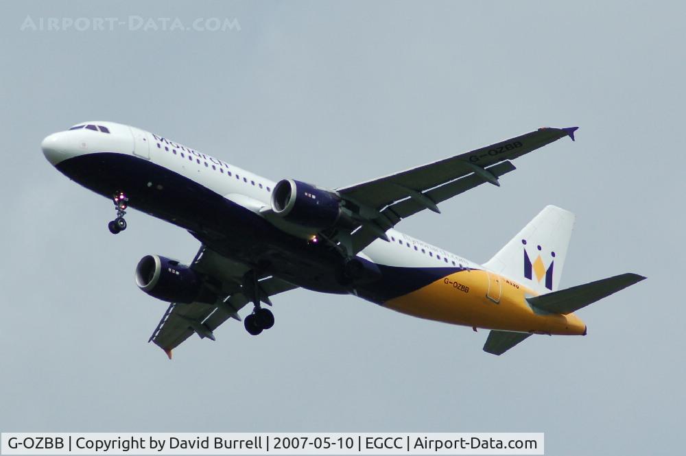 G-OZBB, 1994 Airbus A320-212 C/N 389, Monarch - Landing