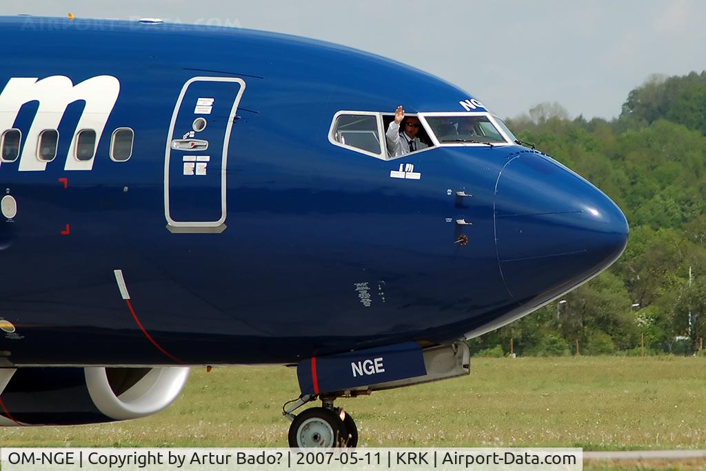 OM-NGE, 2006 Boeing 737-76N C/N 32676, SkyEurope Airlines