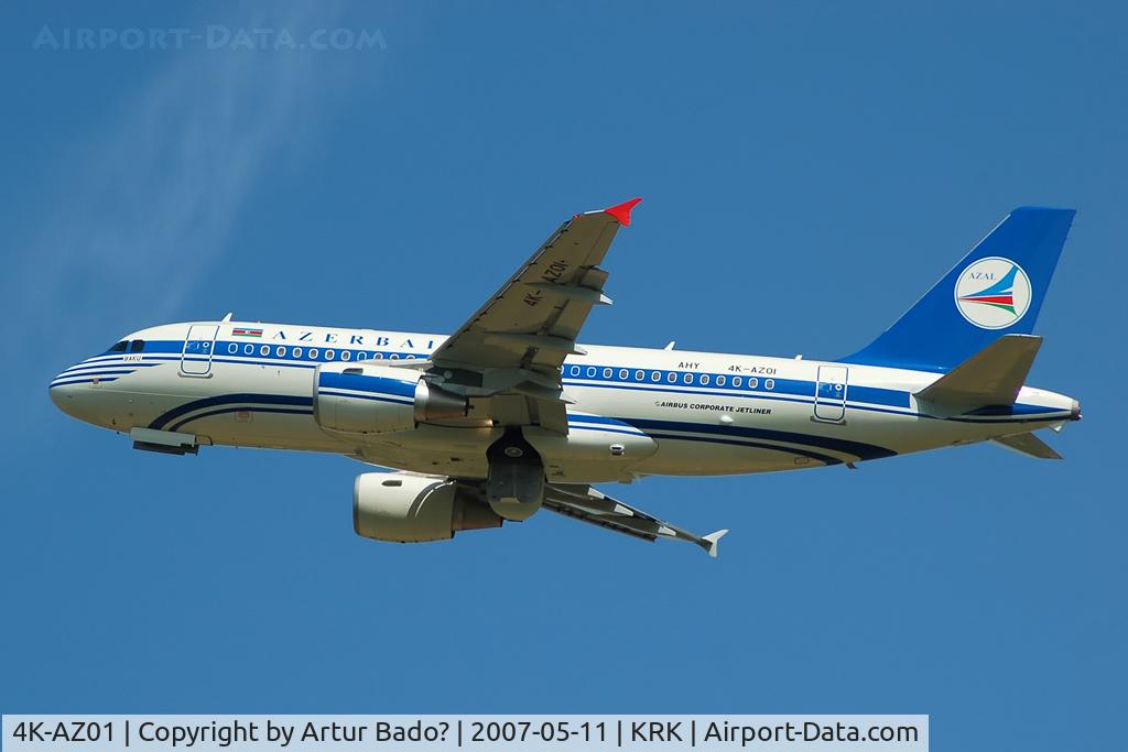 4K-AZ01, 2005 Airbus ACJ319 (A319-115/CJ) C/N 2487, Azerbaijan - Government