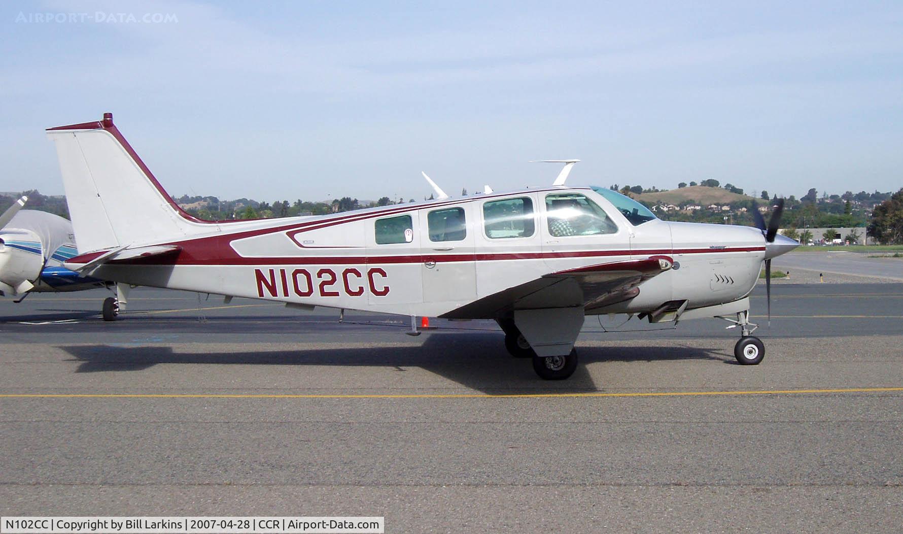 N102CC, 1972 Beech A36 Bonanza 36 C/N E-383, In for BPPP