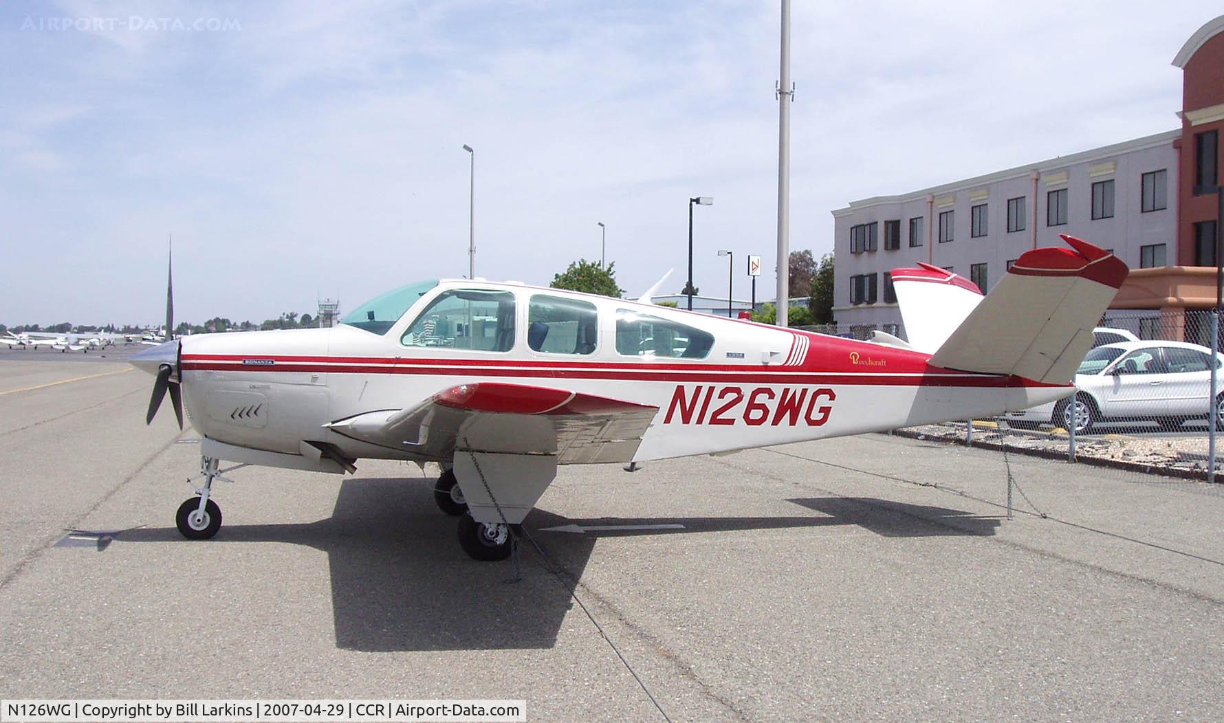 N126WG, 1972 Beech V35B Bonanza C/N D-9315, In for BPPP