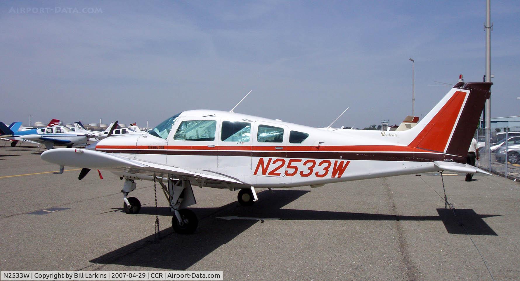 N2533W, 1973 Beech B24R Sierra C/N MC-208, In for BPPP