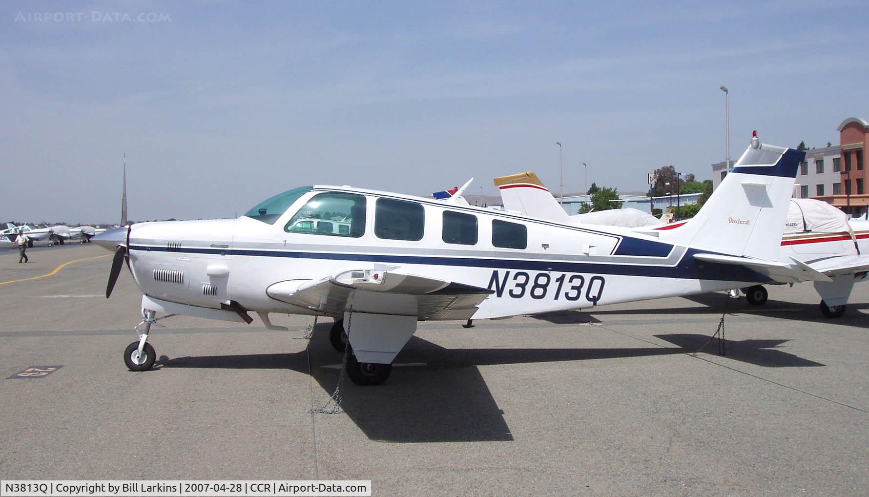 N3813Q, 1981 Beech A36TC Bonanza 36 C/N EA-187, In for BPPP