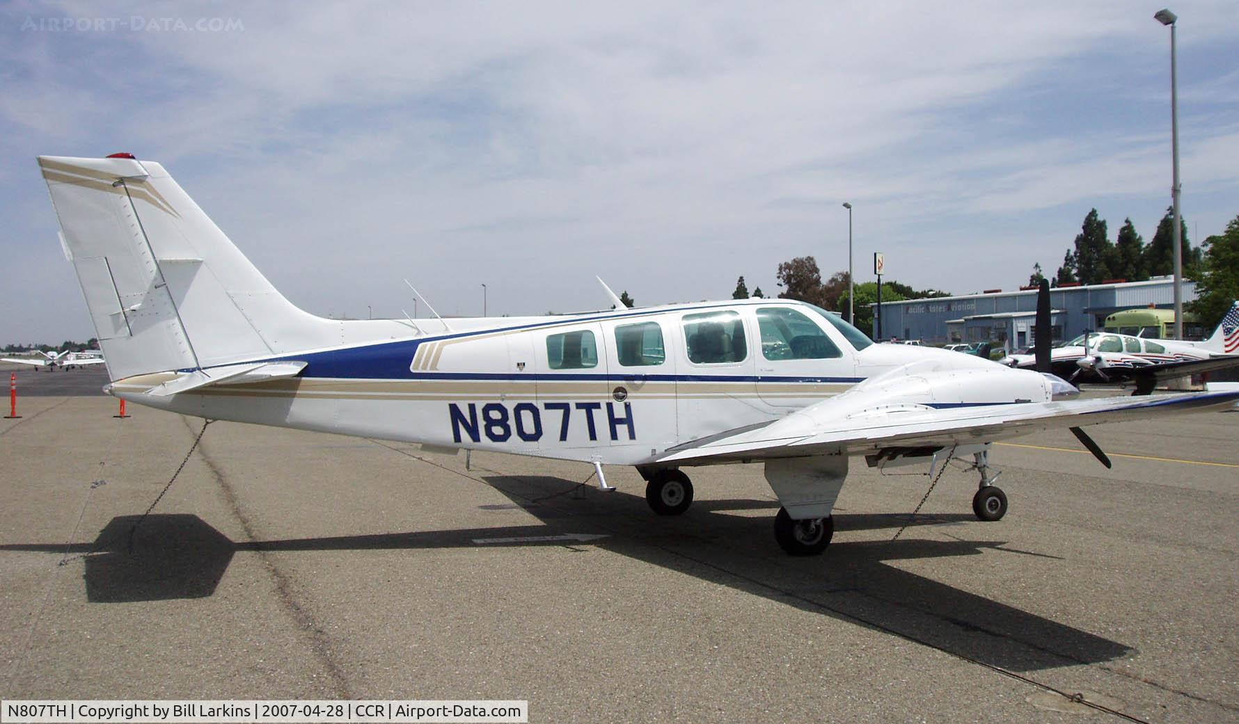 N807TH, 1977 Beech 58 Baron C/N TH-807, In for Beech Pilot's Proficiency Program