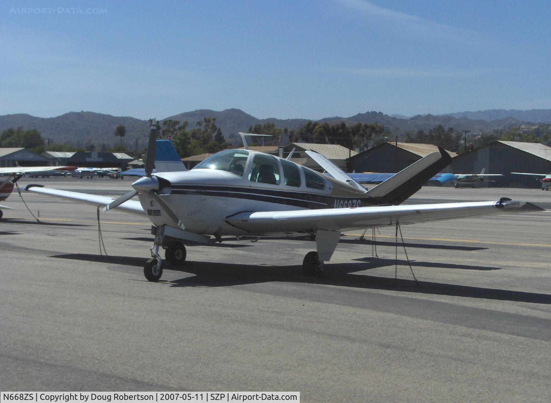 N668ZS, 1979 Beech V35B Bonanza C/N D-10258, 1979 Beech V35B BONANZA, Continental IO-520-B 285 Hp