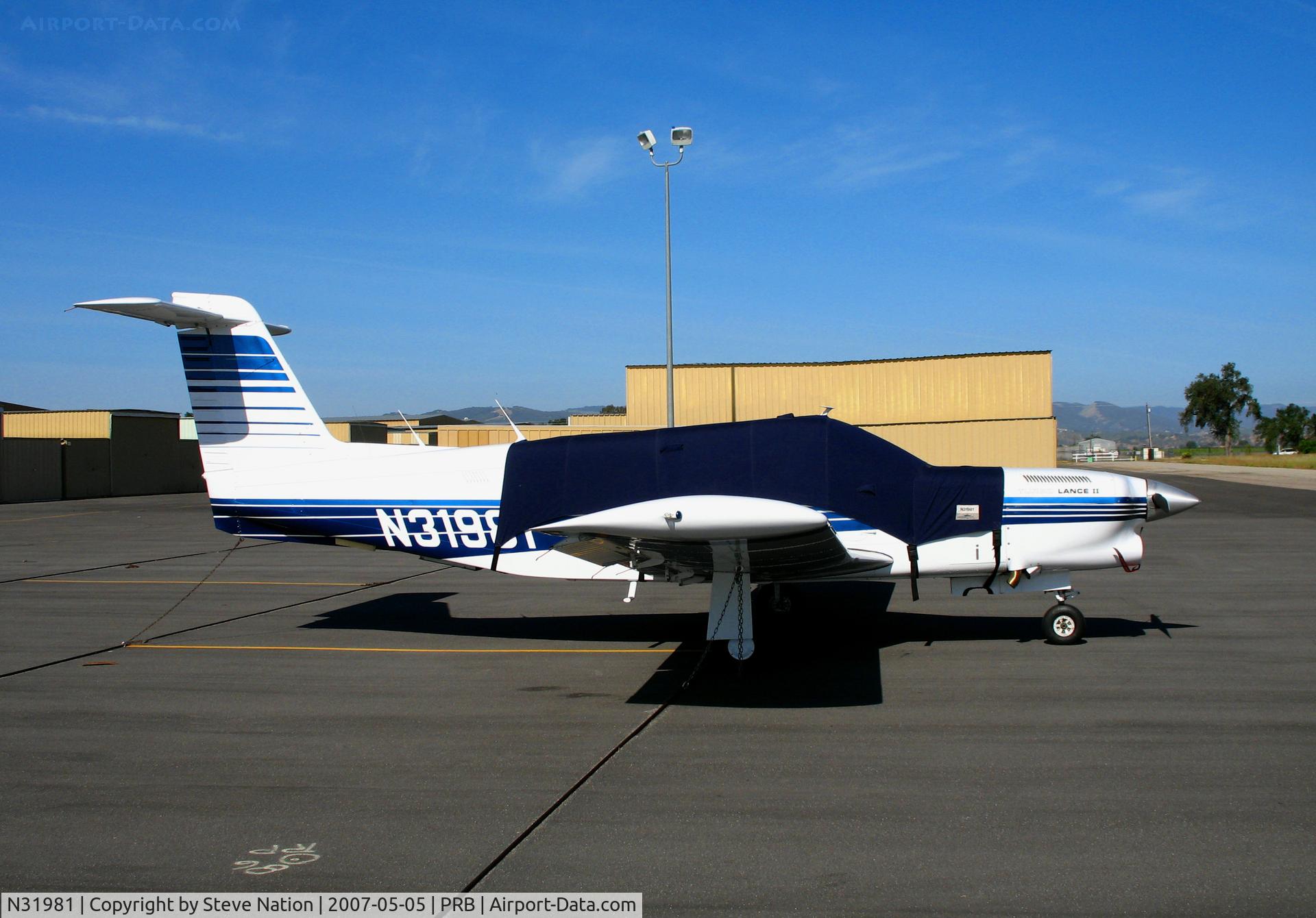 N31981, 1978 Piper PA-32RT-300T Turbo Lance II C/N 32R-7887018, 1978 Piper PA-32RT-300T visiting from Oregon @ Paso Robles, CA