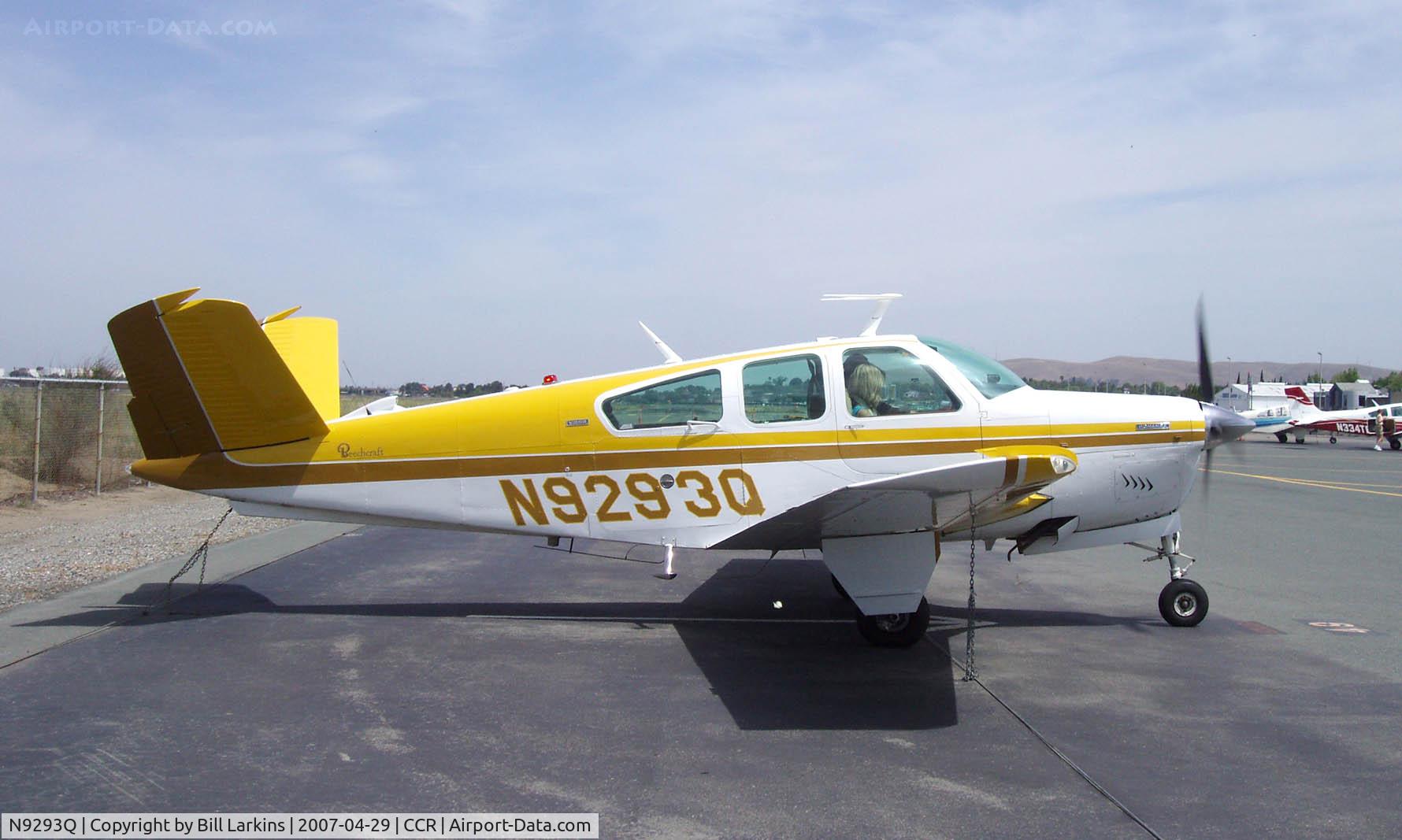 N9293Q, 1971 Beech V35B Bonanza C/N D-9293, In for Beech Pilot's Proficiency Program