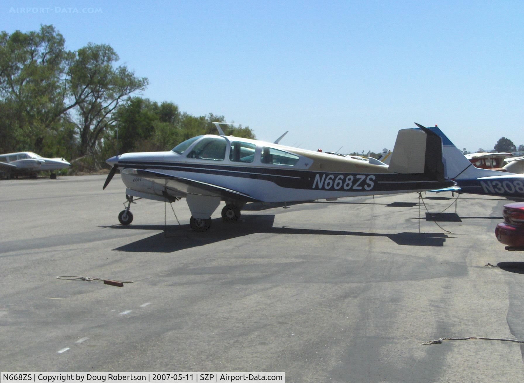 N668ZS, 1979 Beech V35B Bonanza C/N D-10258, 1979 Beech V35B BONANZA, Continental IO-520-B 285 Hp