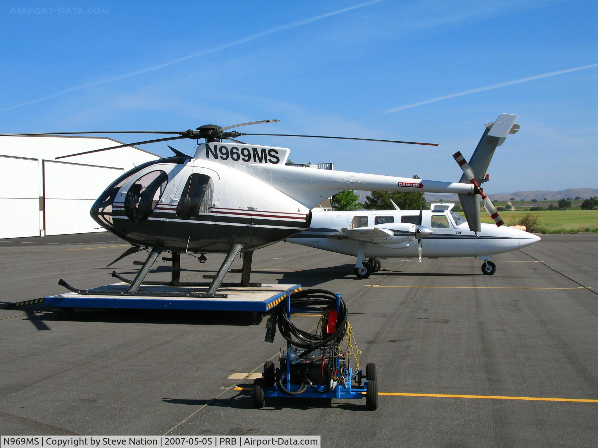 N969MS, McDonnell Douglas 369E C/N 0239E, Costa Spraying 1987 MDH 369E over from Tulare, CA to do a little 'ag work' @ Paso Robles, CA