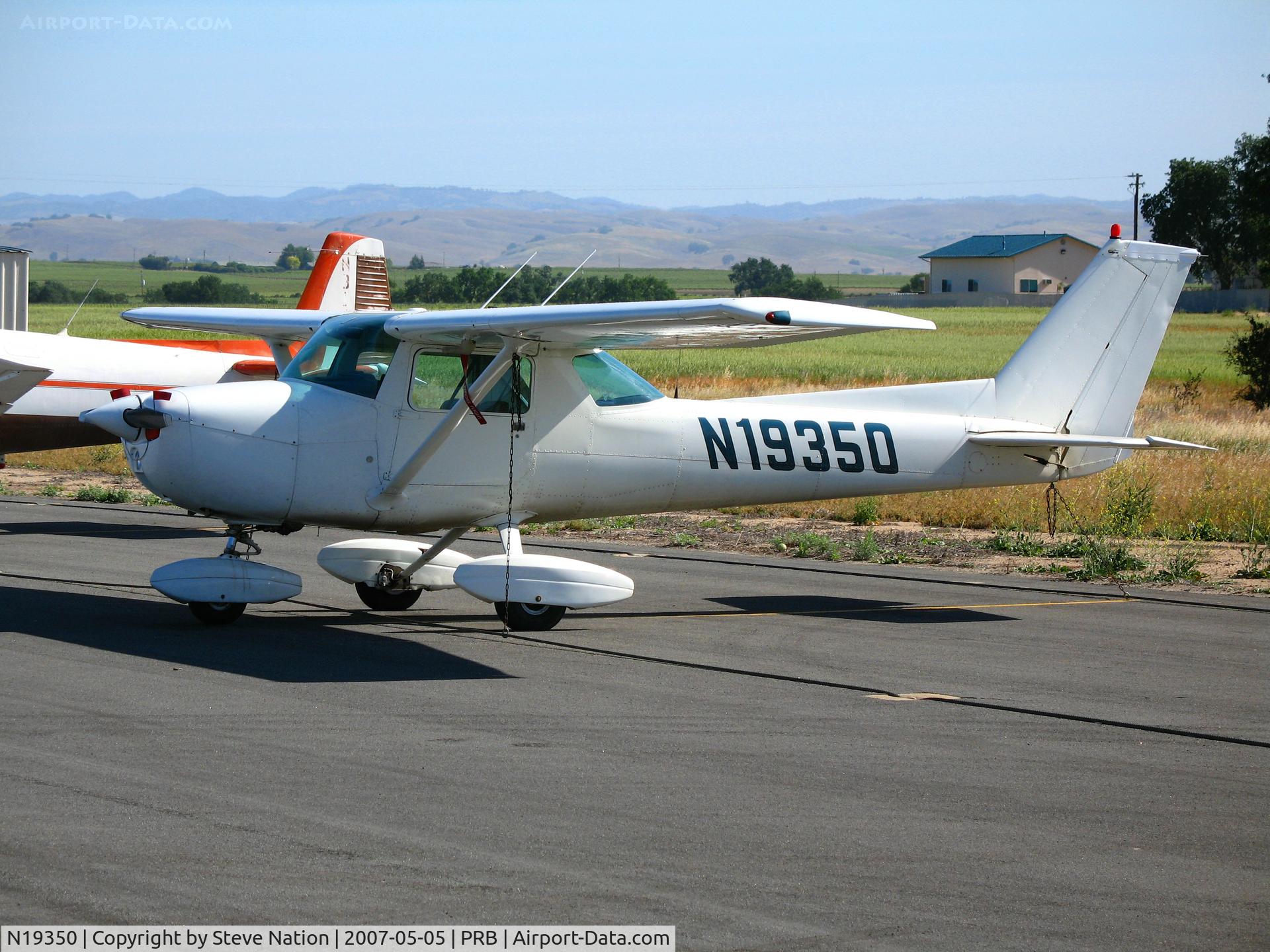 N19350, 1973 Cessna 150L C/N 15074358, Locall-based, all-white 1973 Cessna 150L @ Paso Robles, CA