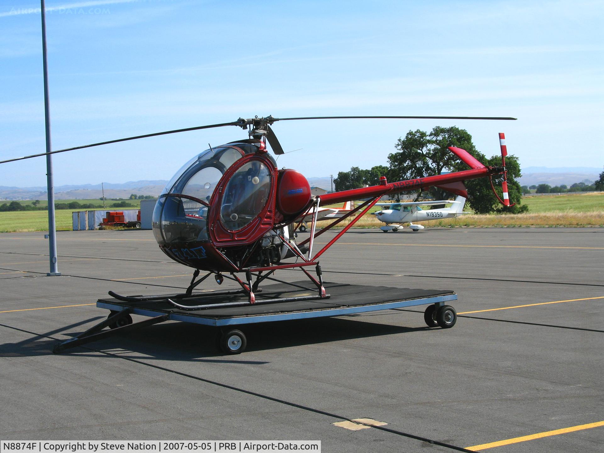 N8874F, 1963 Hughes 269A C/N 0239, Del Rio Aviation (titles) 1963 Hughes 269A @ Paso Robles, CA