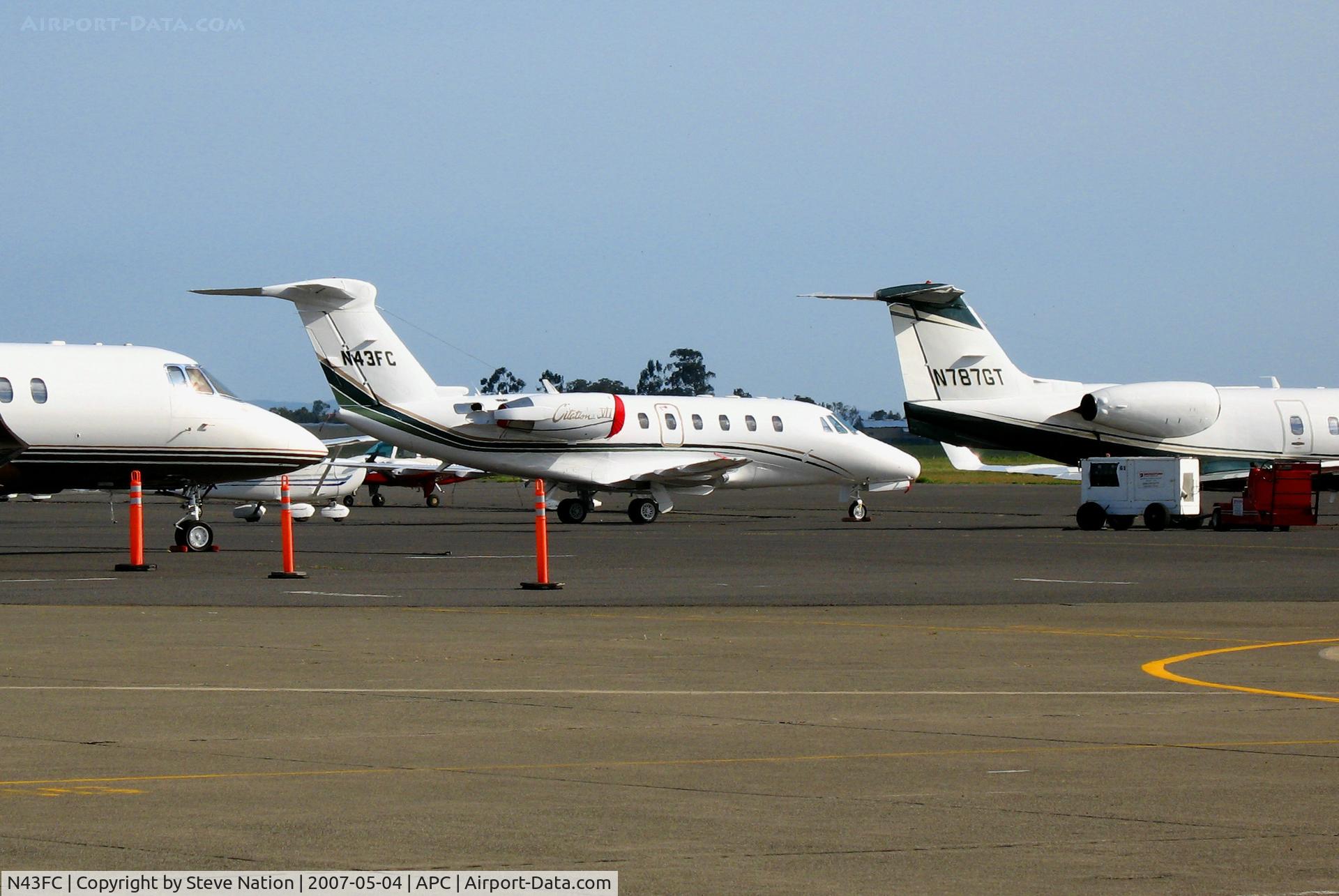 N43FC, 1998 Cessna 650 Citation VII C/N 650-7087, Newly re-registered 1998 Cessna 560 (ex N149WC) of Frank's Casing Crew & Tool Rental of Houston, TX @ Napa County Airport, CA