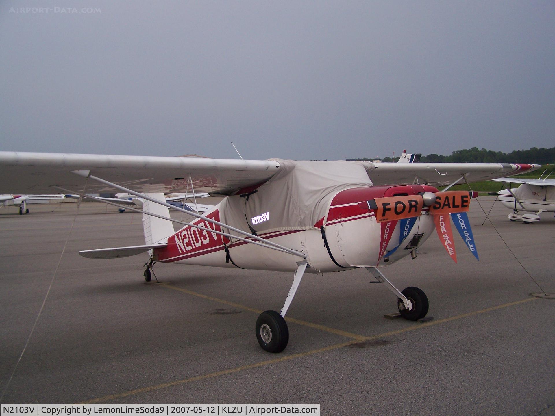 N2103V, 1948 Cessna 120 C/N 14728, Just another day.