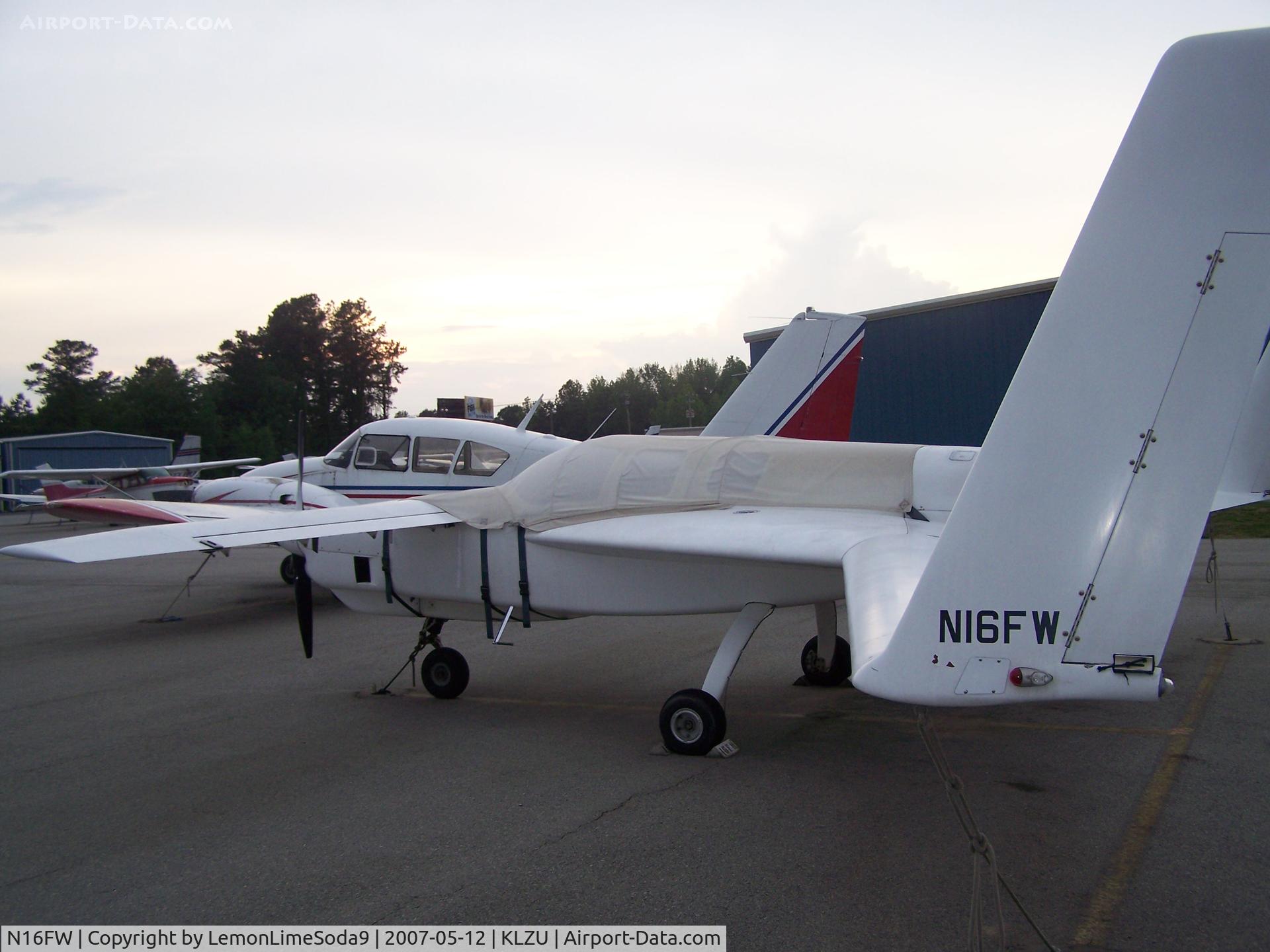N16FW, Rutan Defiant C/N 28, Just another day.