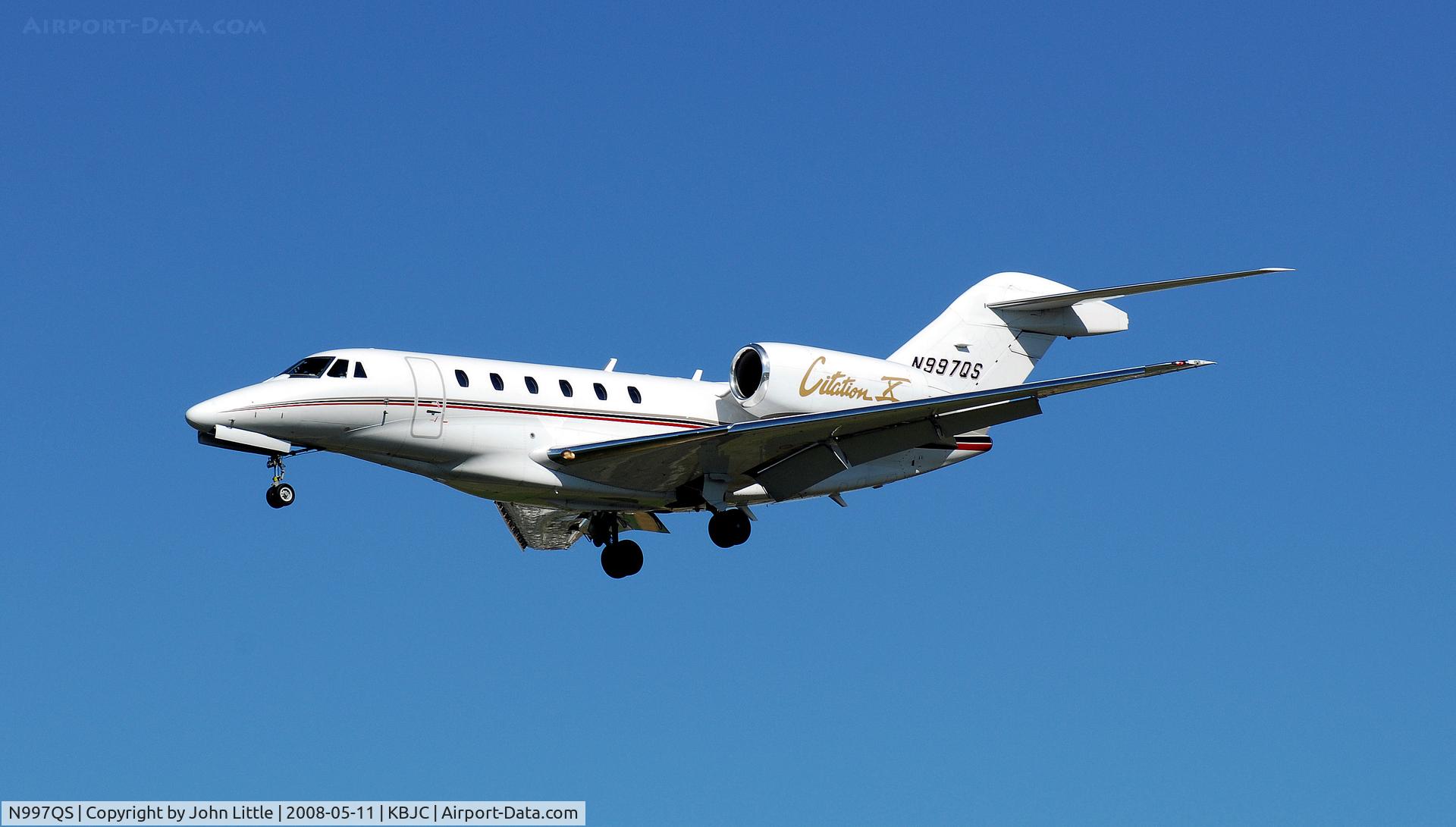 N997QS, 2002 Cessna 750 Citation X C/N 750-0208, Landing