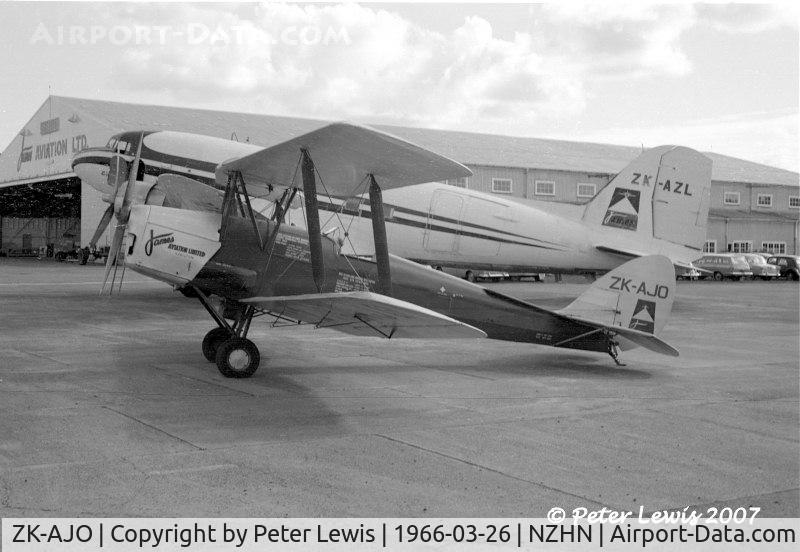 ZK-AJO, 1941 De Havilland Australia DH-82A Tiger Moth C/N DHA489, Ag Tiger Moth, active in this role from 1949 to 1965