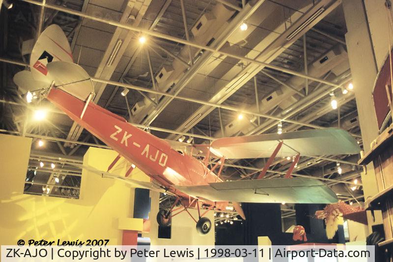 ZK-AJO, 1941 De Havilland Australia DH-82A Tiger Moth C/N DHA489, now on display at Museum of New Zealand