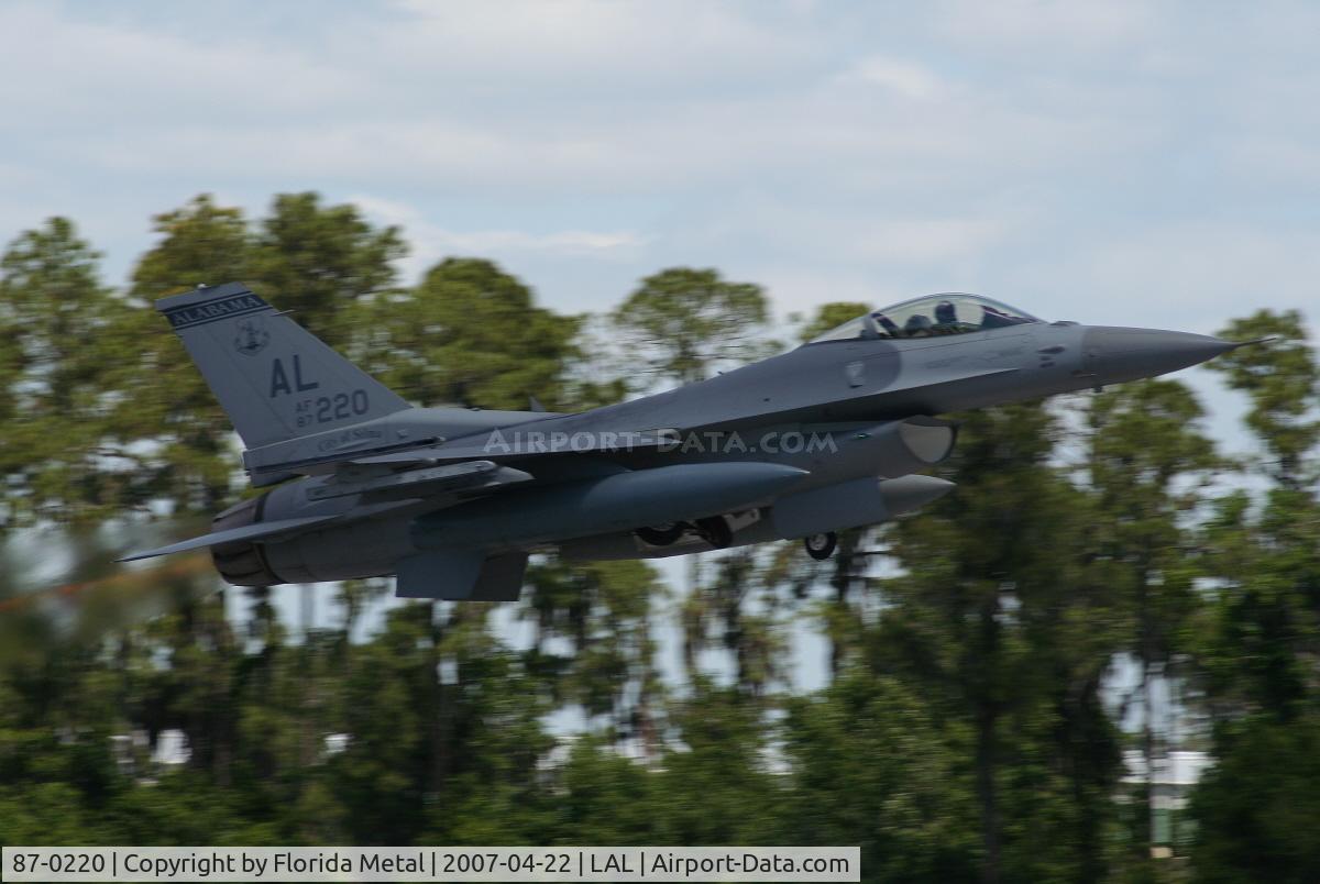 87-0220, 1987 General Dynamics F-16C Fighting Falcon C/N 5C-481, F-16