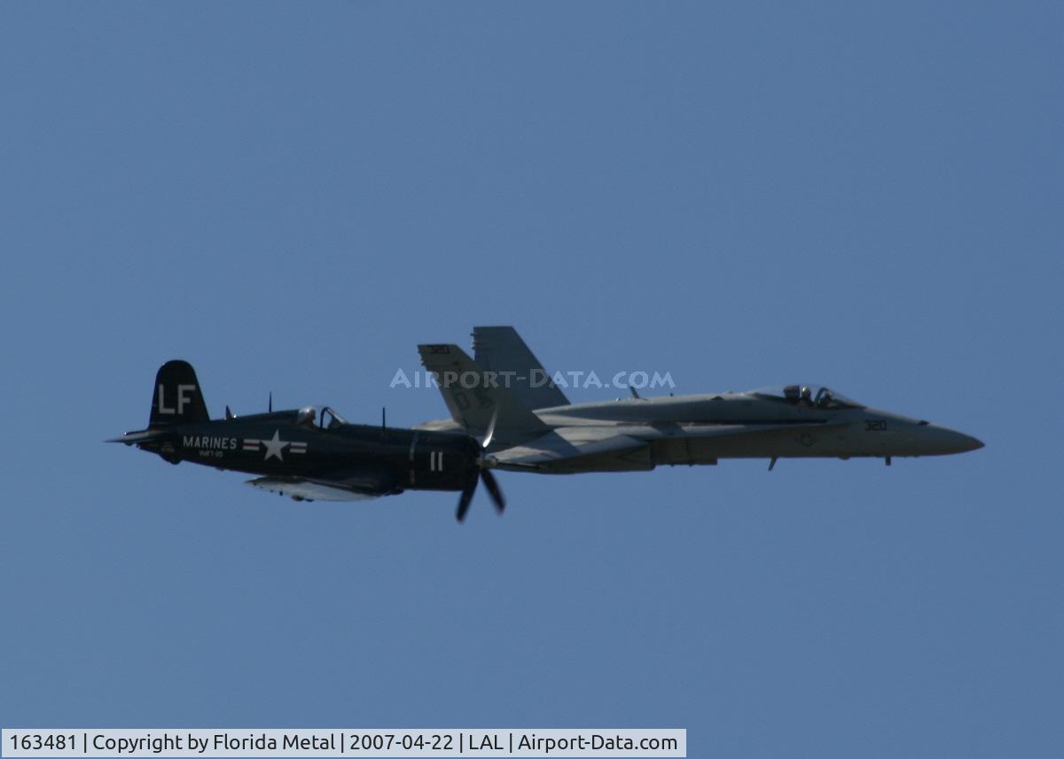 163481, 1988 McDonnell Douglas F/A-18C Hornet C/N 712/C041, F-18/F-4U
