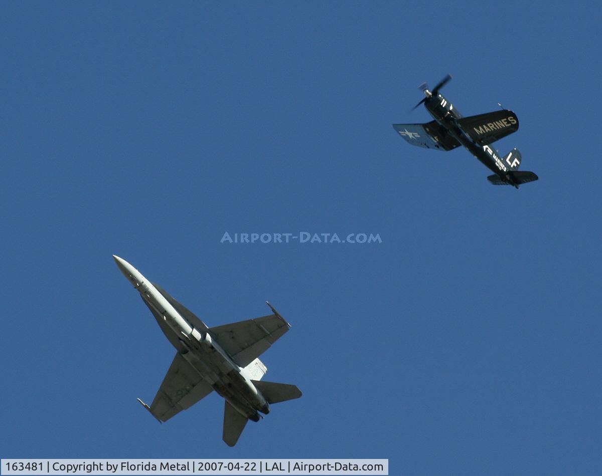 163481, 1988 McDonnell Douglas F/A-18C Hornet C/N 712/C041, Legacy Flight